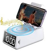 Deeyaple Gifts for Men/Women 3 in 1 Wireless Bluetooth Speaker with Loud Alarm Clock Cell Phone S...