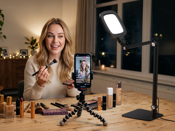 LED Desk Lamp for live streaming