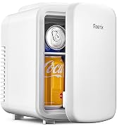 Reemix Mini Fridge, 3.7 Liter/6 Can Portable Cooler and Warmer Personal Refrigerator for Skin Car...