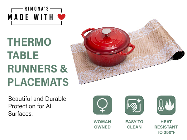 Rimona's Thermo Heat Resistant Table Runner