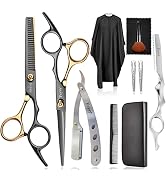 Professional Scissors for Hair, Fcysy Hair Cutting Shears Kit Barber Hairdresser Shears Thinning ...