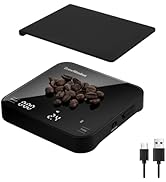 Mini Coffee Scale with Timer, 2kg/0.1g High Precision Scale for Espresso & Pour-Over, Portable Di...
