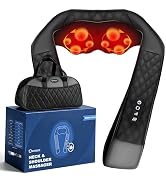Neck Massager with Heat, Shiatsu Neck and Back Massager, 4D Deep Tissue Kneading for Neck,Back,Sh...