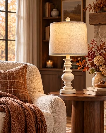 Farmhouse 20.5" Rustic Table Lamp Set of 2