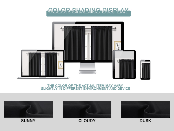 black blackout curtains for living room