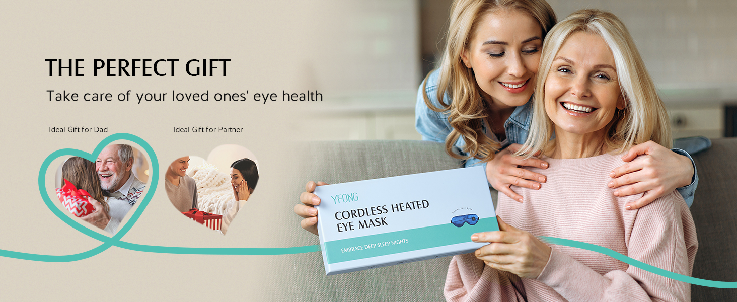 Cordless Heated Eye Mask, Long-Lasting Warm Eye Compress Mask for Dry Eyes Stye Relax Eye Strain