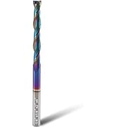BFVV Extra Long Upcut Spiral Router Bit 4 Inch Overall Length,1/4 Inch Shank Router Bit with DLC ...