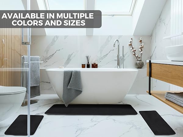 black bath rugs