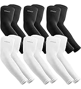 YQXCC 6 Pairs Arm Sleeves - Tattoo Cover Up - Sports UV Sun Protection Cooling Sleeve for Men & W...