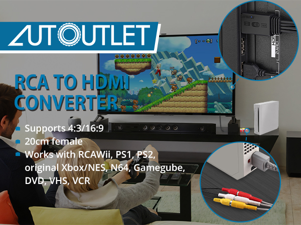 RCA TO HDMI Converter