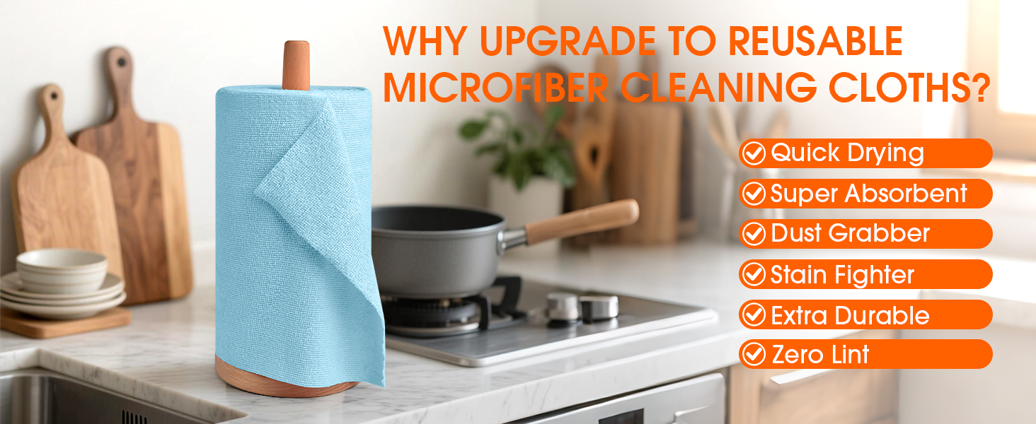 Microfiber Cleaning Cloth Roll