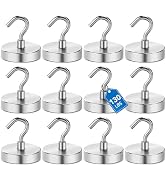 LOVIMAG Strong Magnetic Hooks, 130lbs Magnetic Hooks for Cruise Cabins, Magnet Hooks for Cruise S...