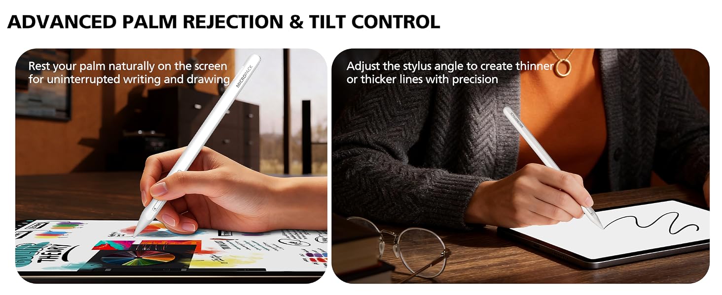 Advanced Palm Rejection & Tilt Control