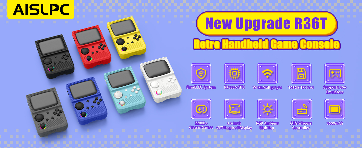 New Upgrade R36T RetroHandheldGameConsole