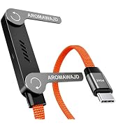 AROMAWAJD 240w Braided Fast Charge Cable with Built-in Phone Stand, 2-in-1 Invisible Holder Charg...