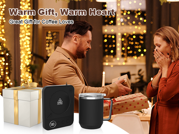 Coffee Mug Warmer Set for Desk, Coffee Cup Warmer with Auto Shut OffTimer, Coffee Mug Cup Heater