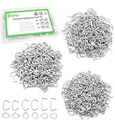 Ruibapa Hog Rings Assortment Kit Professional Upholstery 1/2" 3/4" 3/8"Galvanized Hog Rings Insta...