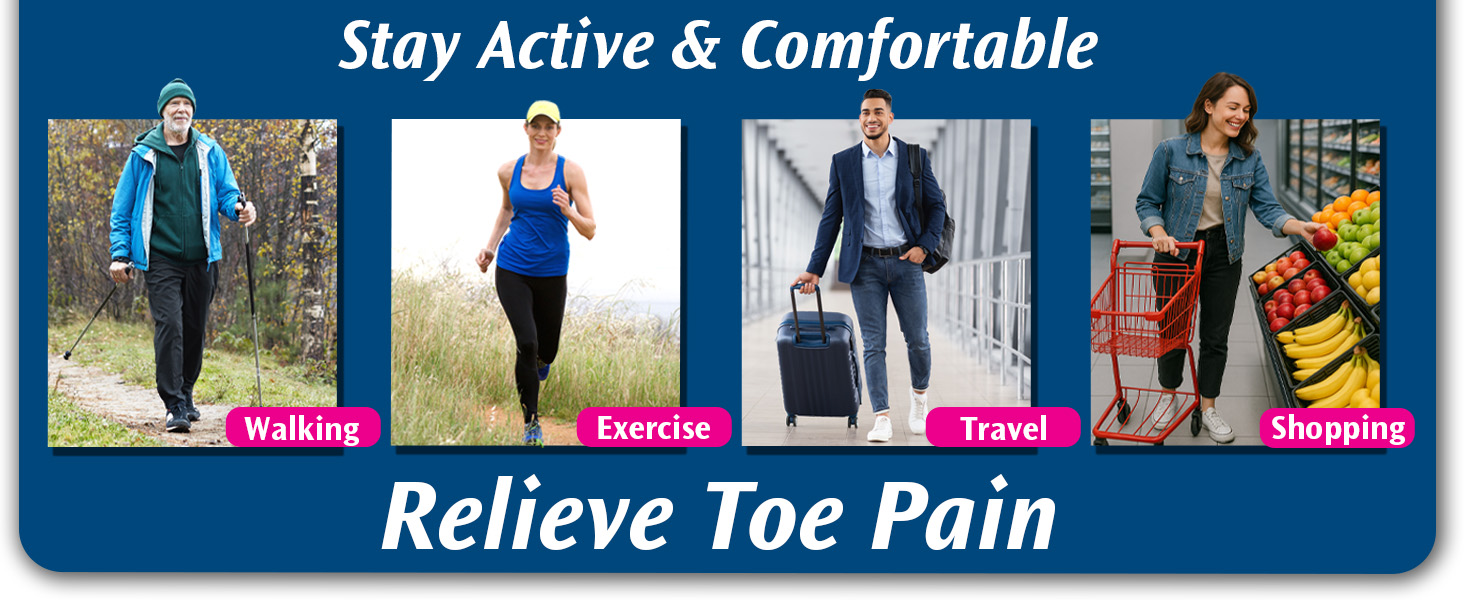 PediFix Toe Straighteners Relieve Toe Pain for Active People