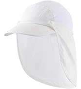 Connectyle Kids Sun Hat with Removable Neck Flap UPF 50+ Sun Protection Baseball Cap Summer Beach...