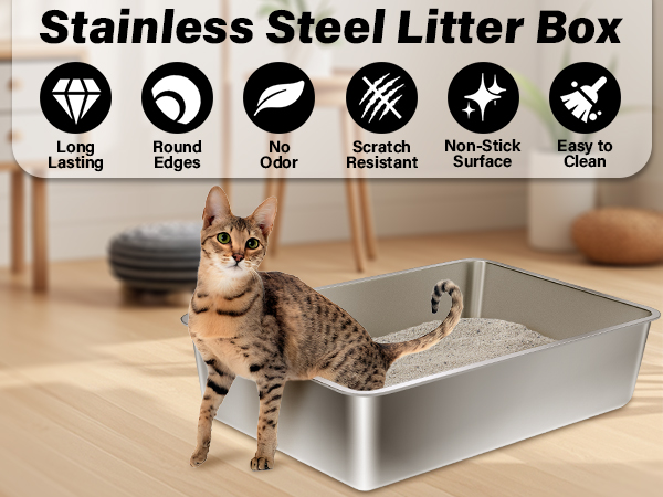 stainless steel litter box