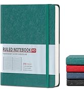 TSFPapier Lined Journal Notebook for Women Men 216 Pages A5 Hardcover Journals for Writing Daily ...