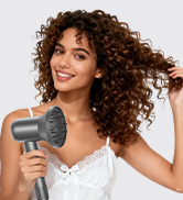 Curling hair dryer