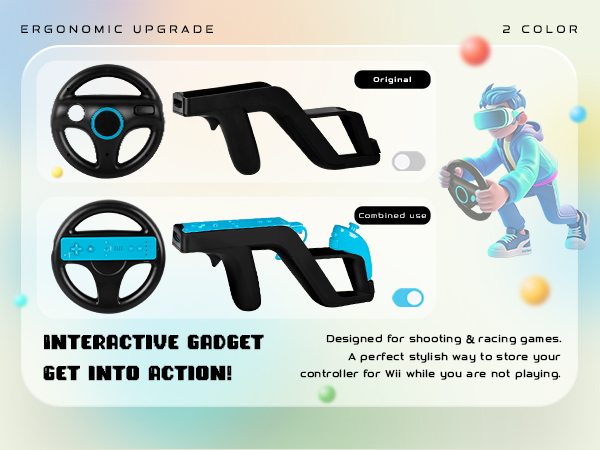 designed for shooting and racing games