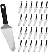 RHBLME 25PCS Pizza Server Spatula, Stainless Steel Cake Serving Spatula Non Slip Easy to Grip Bak...