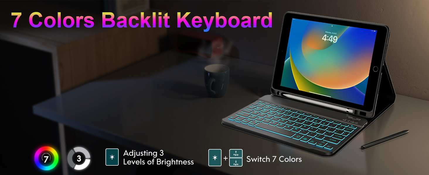 7th gen ipad case with keyboard