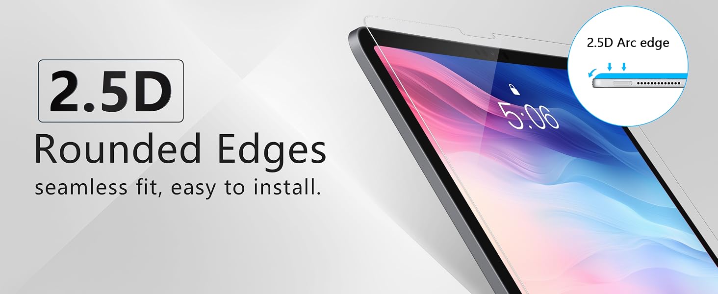 Surface Pro 12 Glass Screen Protector 2.5D Rounded Edges, Easy Fit