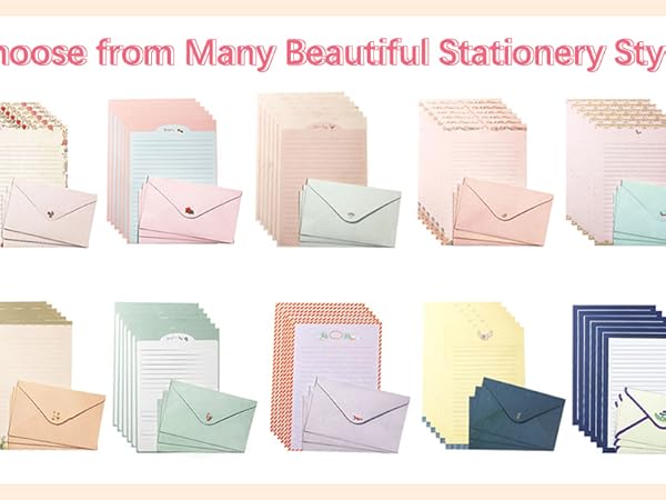 letter paper and envelopes set