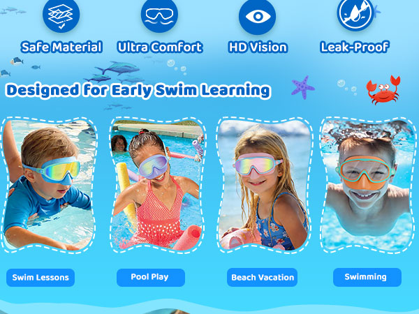 kids goggles with nose cover
