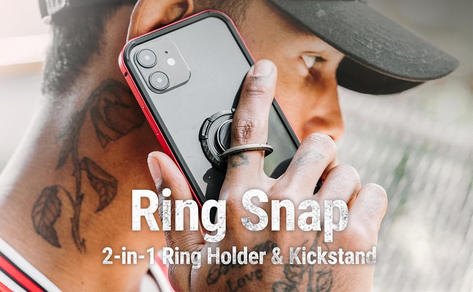 SUPCASE Cell Phone Ring Holder 360° Rotation Universal Phone Ring KickStand for Magnetic Car Mount