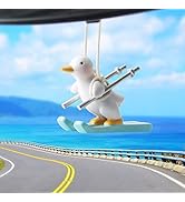 Cute Swinging Duck Car Hanging Ornament Christmas Accessories Gifts for Women Men Girl, Funny Tru...