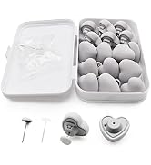 MQUPIN Duvet Cover Clips, 16Pcs Heart Duvet Pins Keep Comforter from Shifting Duvet Cover Holding...