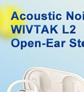 WIVTAK Open Ear Headphones: 0.28oz Lightweight Air Conduction Wireless Earbuds Next-Gen Bluetooth