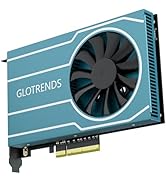 GLOTRENDS PA44 Quad M.2 NVMe to PCIe 4.0 X8 Adapter with PCIe Bifurcation, Setup Soft M.2 NVMe RA...