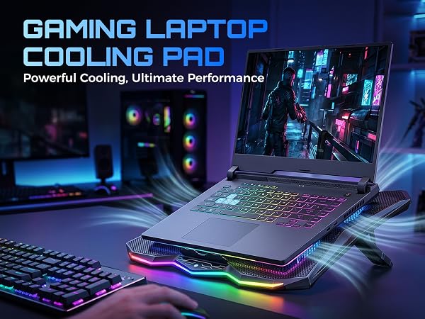 gaming cooling stand pc coolers for alienware lenovo asus acer computer laptops heavy duty lap tops