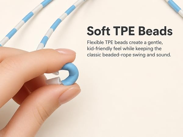 YUEDONG Adjustable ULTRA-SOFT Beaded Jump Rope