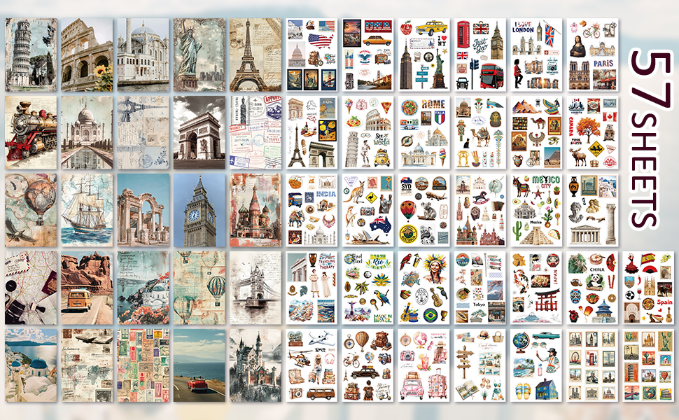 Travel sticker book