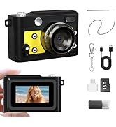 LENANE Mini Retro Keychain Camera - 1080P FHD Tiny Digital Camera with 2MP Lens, 0.96" Screen & O...