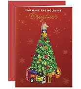 Old World Christmas Christmas Tree Christmas Card, 7-inch Length, Holiday Season Accessories, 15001