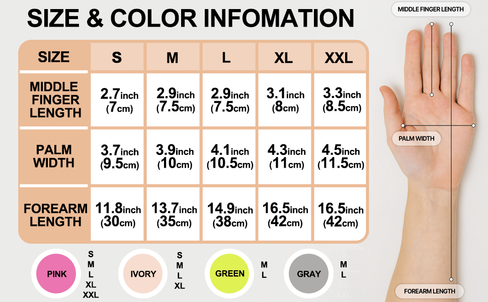size table