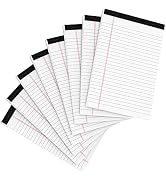 8 Pack Office Legal Pads 5x8" Lined Writing Note Pads 5x8 for Home Office Supplies Small To Do Li...