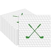 50 Pieces Golf Paper Napkins 13 x 13 Inches Luncheon Napkins Cocktail Napkins Disposable Sports T...