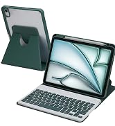 Mollenmell Keyboard Case for iPad Air 11, Pro 11, Detachable, 360° Rotating | Fits iPad Air 11 M3...