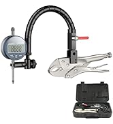 HDLNKAK Premium Disc and Rotor/Ball Joint Digital Gage, 1'' by 0.0005'' Indicator and 360 Deg Fle...