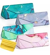 Sunglasses Travel Case, Foldable Eyeglasses Case, Portable Multiple Glasses Case for Women Men Girls