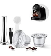 HAILASRE 2 Pcs Reusable Stainless Steel Coffee Capsules Compatible with L'OR Barista LM8012 / 60,...