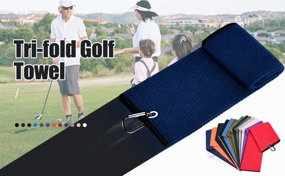 tri-fold golf towel
